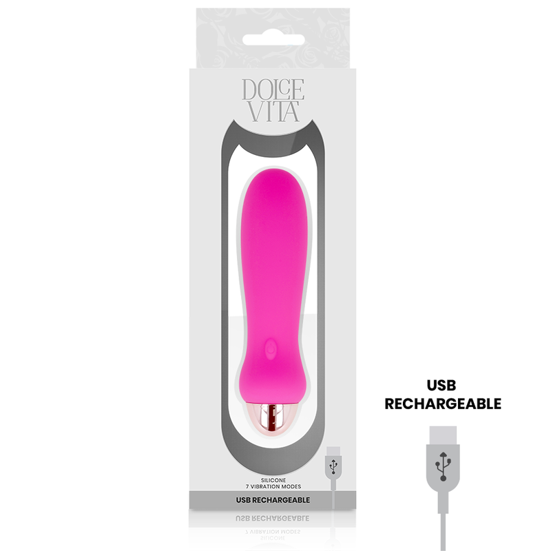 DOLCE VITA - RECHARGEABLE VIBRATOR FIVE PINK 7 SPEEDS - Bild 3