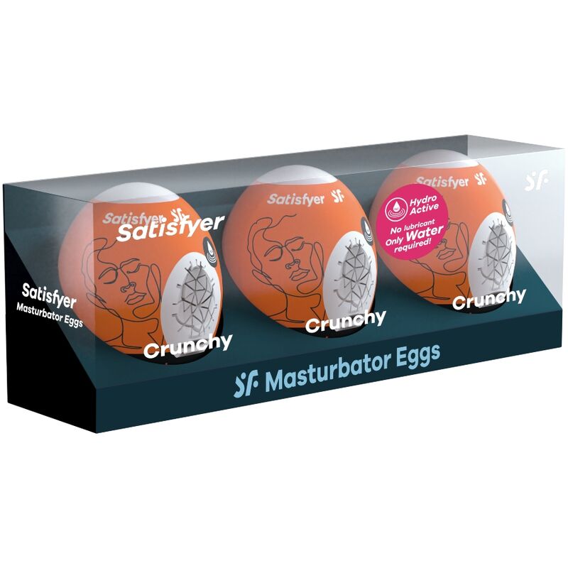 SATISFYER - 3 MASTURBATOR EGGS NAUGHTY, SAVAGE CRUNCHY - Bild 2