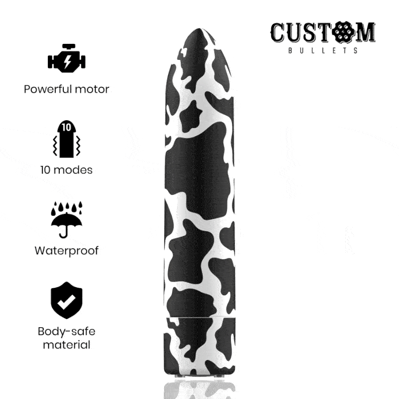 CUSTOM BULLETS – RECHARGEABLE COW MAGNETIC 10 INTENSITIES