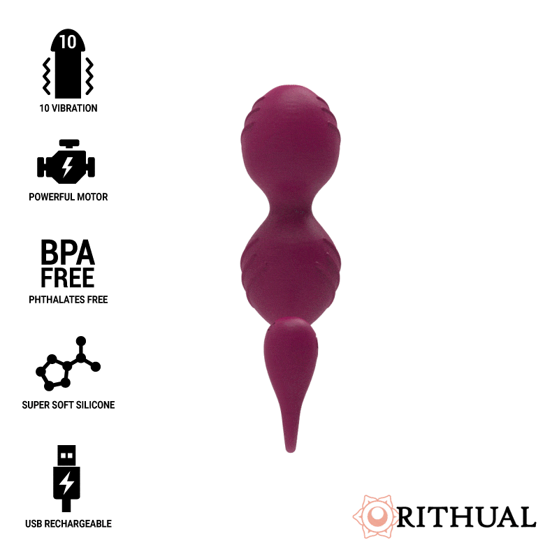 RITHUAL – NISHA BOLAS KEGEL RECARGABLES VIBRADORAS ORQUIDEA