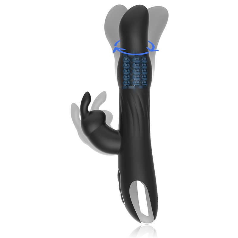 BRILLY GLAM- MOEBIUS RABBIT VIBRATOR ROTATOR COMPATIBLE WITH WATCHME WIRELESS TECHNOLOGY - Bild 4