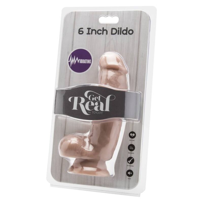 GET REAL - DILDO 12 CM WITH BALLS VIBRATOR SKIN - Bild 2