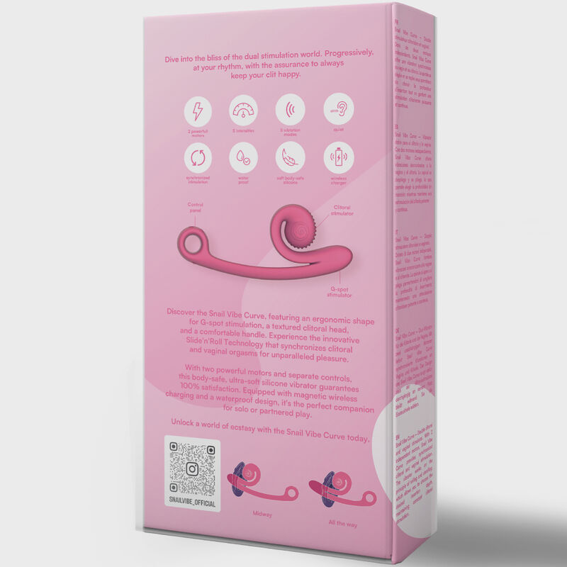 SNAIL VIBE CURVE VIBRATOR PINK - Bild 5