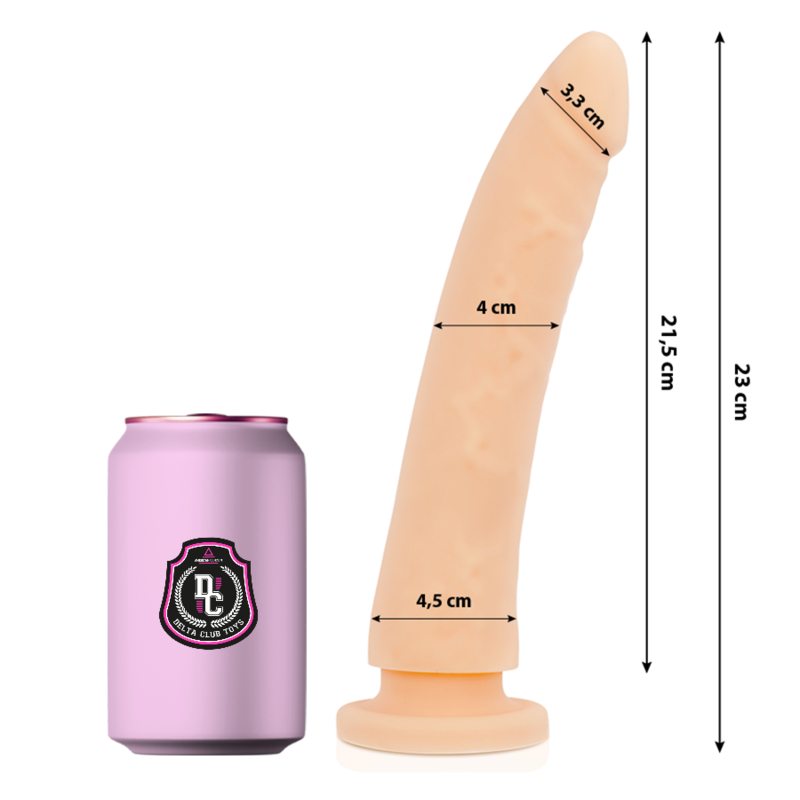 DELTA CLUB - TOYS NATURAL DILDO MEDICAL SILICONE 23 CM -O- 4.5 CM - Bild 2