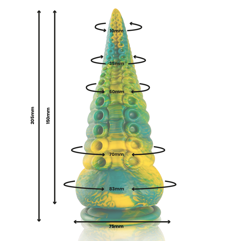 EPIC - CETUS GREEN TENTACLE DILDO LARGE SIZE - Bild 3