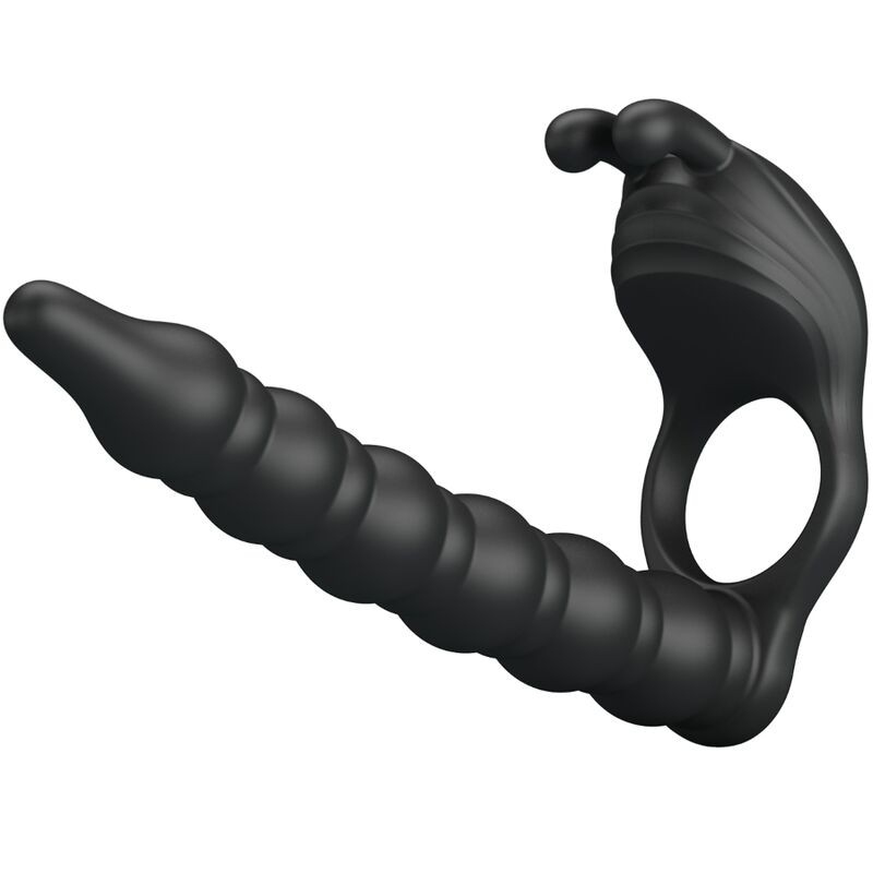 PRETTY LOVE - BLACKNEY PENIS RING WITH BLACK VIBRATOR PLUG - Bild 4