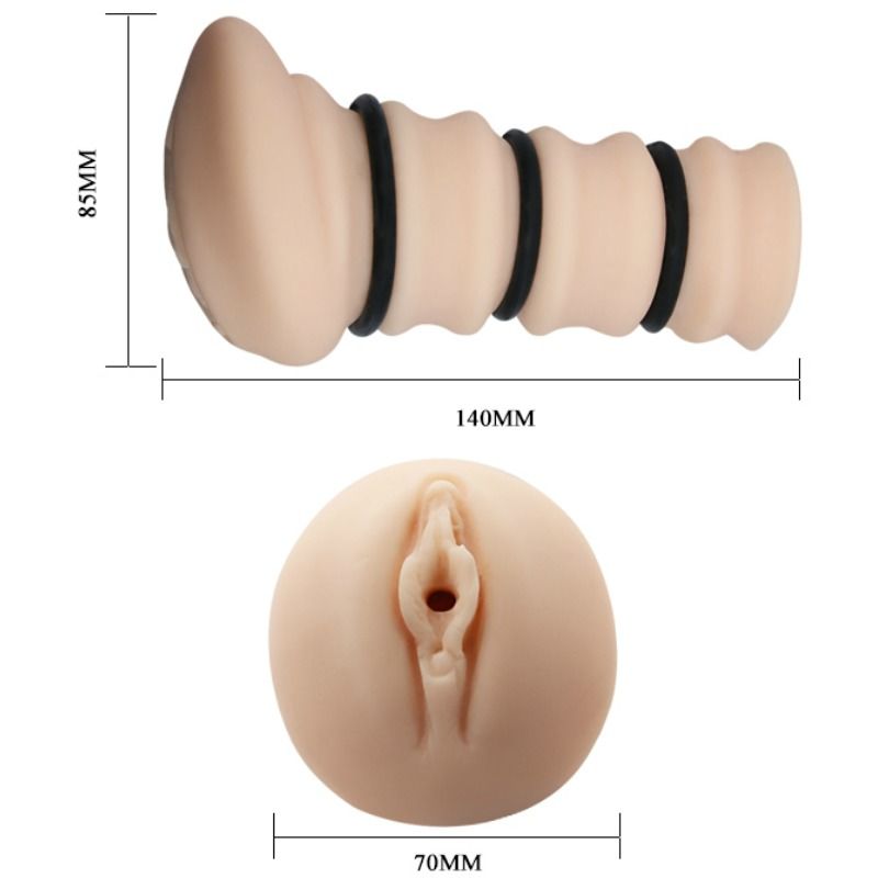 CRAZY BULL - MASTURBADOR WITH RINGS VAGINA MODEL 2 - Bild 5