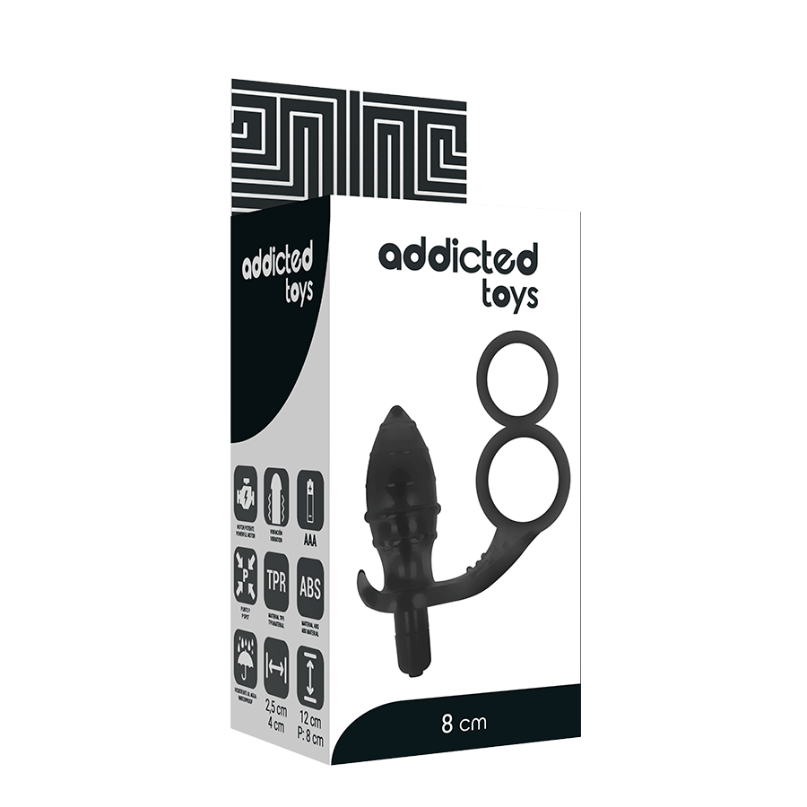 ADDICTED TOYS - ANAL PLUG WITH DOUBLE BLACK RING - Bild 5