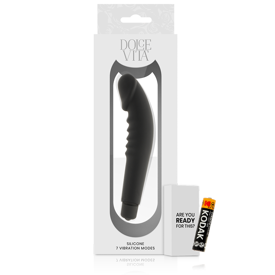 DOLCE VITA - REALISTIC PLEASURE BLACK SILICONE - Bild 5