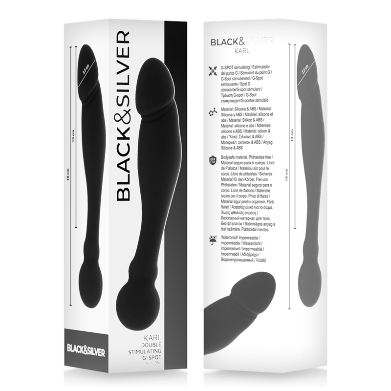 BLACKSILVER - KARL G-POINT STIMULATING DILDO 18 CM - Bild 5