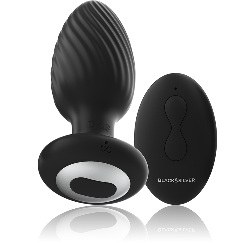 BLACKSILVER - WELLS PLUG SILICONE ANAL ROTATOR REMOTE CONTROL - Bild 2