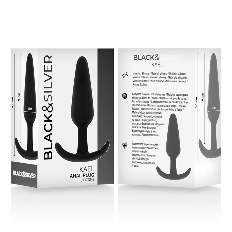 BLACKSILVER - KAEL SILICONE ANAL PLUG WITH MEDIUM HANDLE - Bild 5