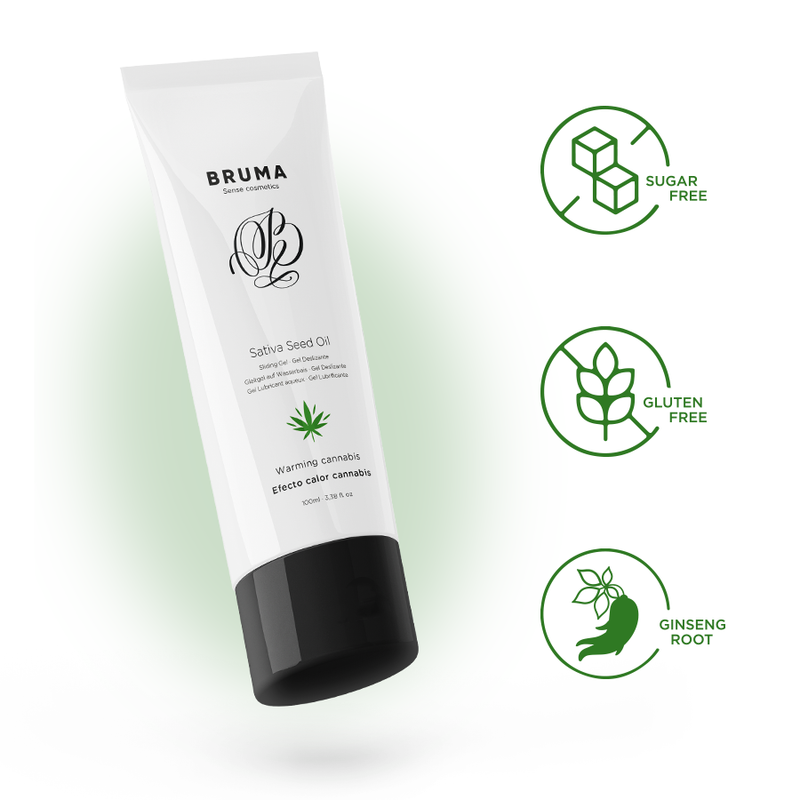 BRUMA - SATIVA SEED OIL SLIDING GEL WARMING CANNABIS FLAVOR 100 ML - Bild 2