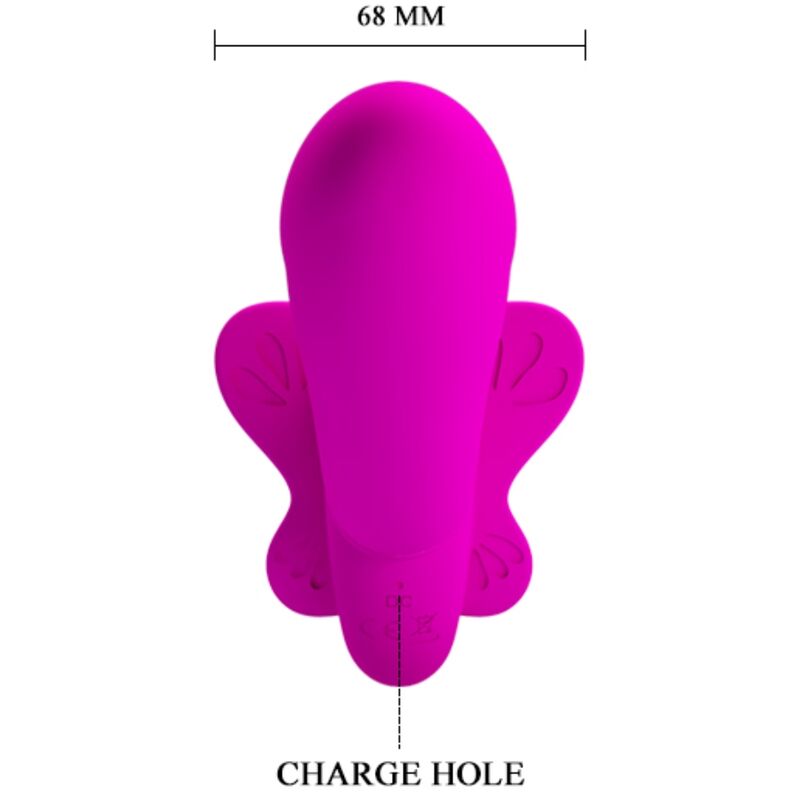 PRETTY LOVE - VALERIE DOUBLE STRAP-ON VIBRATOR 12 VIBRATIONS PURPLE - Bild 5