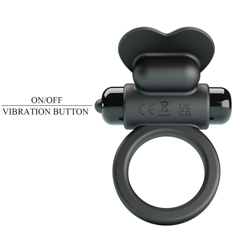 PRETTY LOVE - DEBONAIRE VIBRATING RING RABBIT 10 VIBRATIONS BLACK - Bild 5