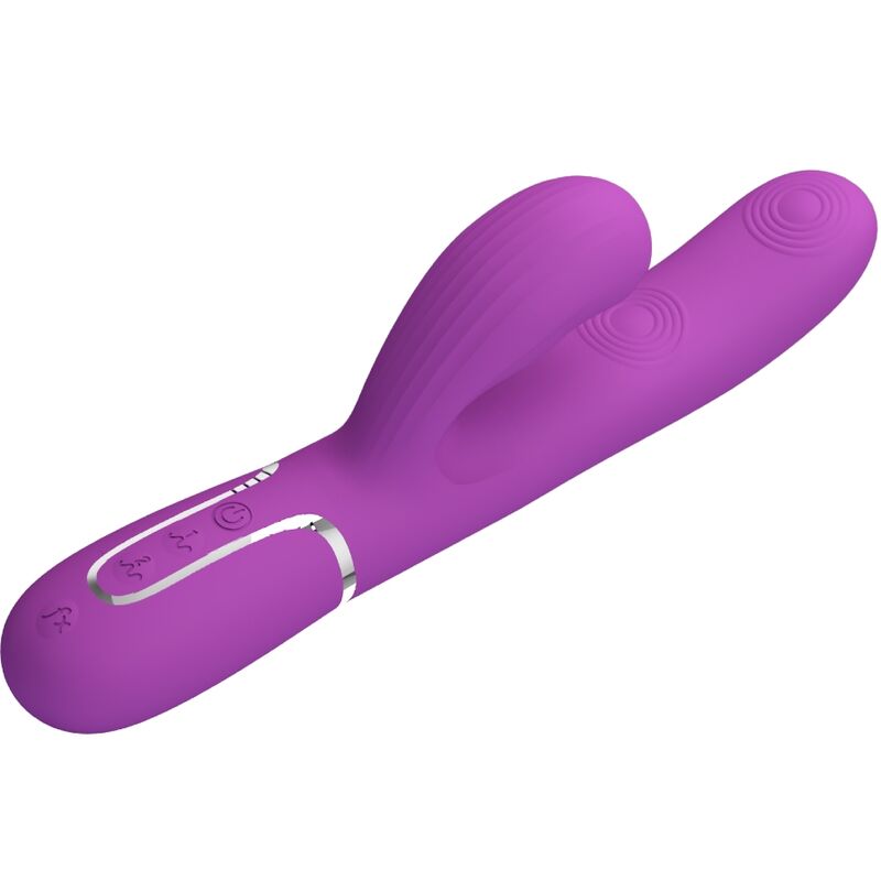 PRETTY LOVE - PERLITA 3 IN 1 MULTIFUNCTION RABBIT VIBRATOR PURPLE - Bild 3