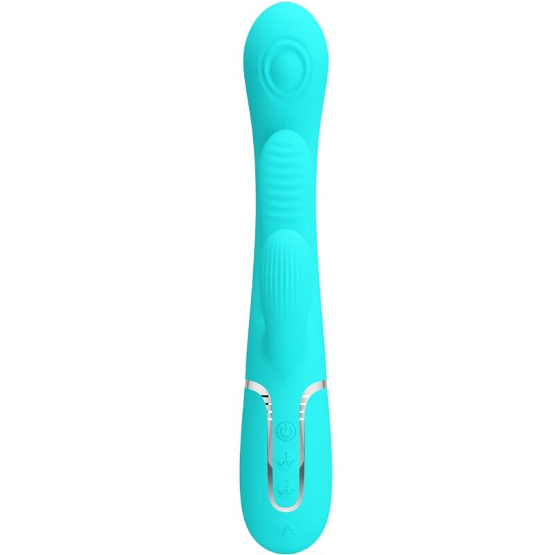 PRETTY LOVE - SHANIA TRIPLE RABBIT MULTIFUNCTION VIBRATOR 3 IN 1 BLUE - Bild 2