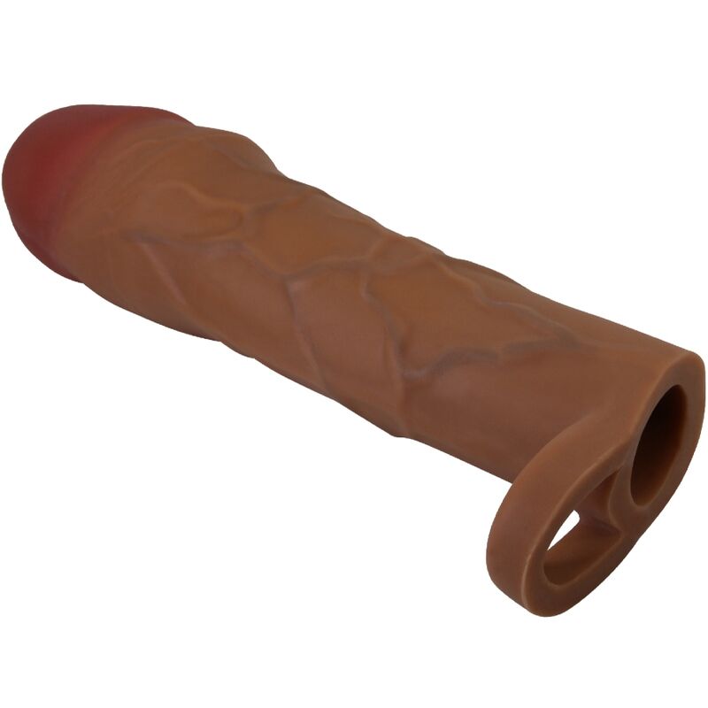 PRETTY LOVE - HANI PENIS SLEEVE WITH 5 CM EXTENSION MULATTO - Bild 2
