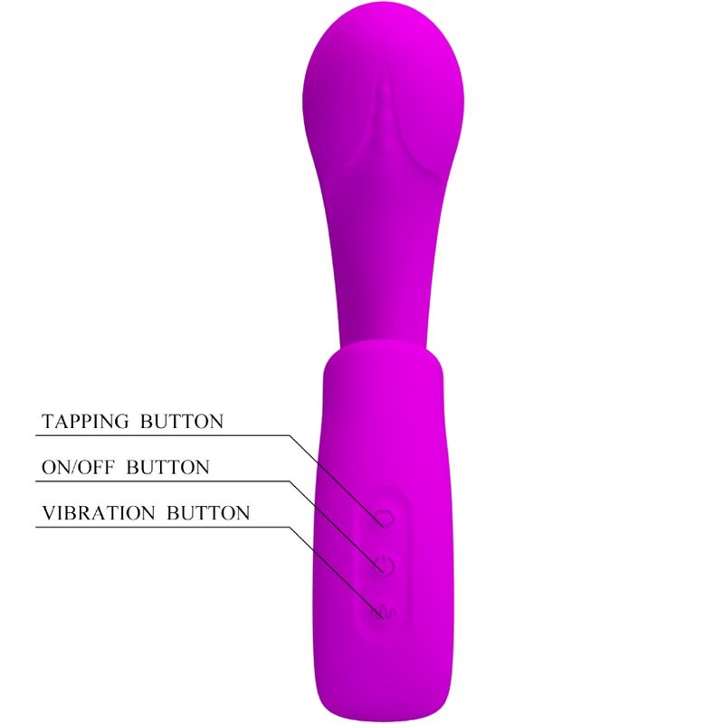 PRETTY LOVE - SIBEL SIBEL G-SPOT VIBRATOR + CLITORIS STIMULATOR 10 VIBRATIONS PURPLE - Bild 4