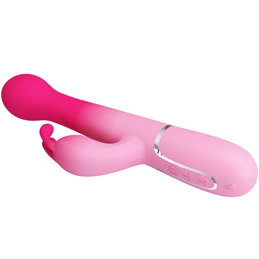 PRETTY LOVE - DEJON 3 IN 1 MULTIFUNCTION RABBIT VIBRATOR PINK - Bild 4