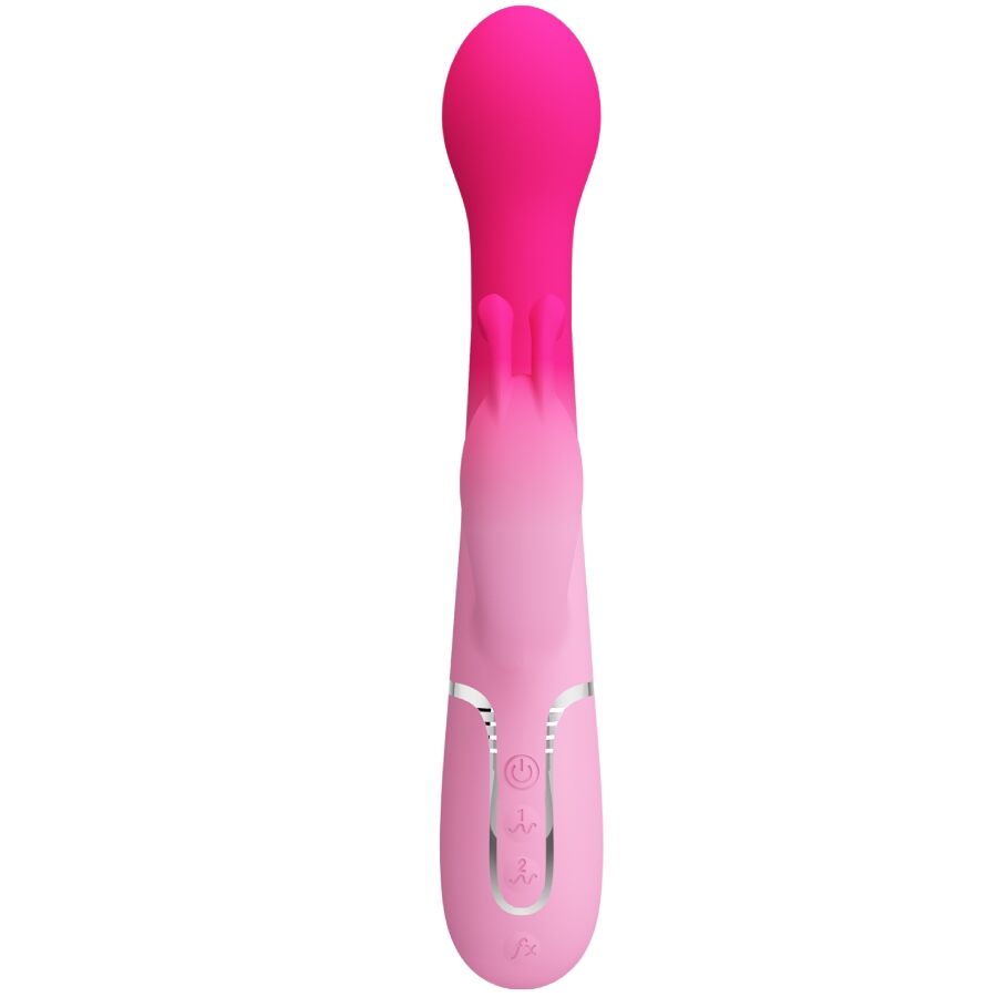 PRETTY LOVE - DEJON 3 IN 1 MULTIFUNCTION RABBIT VIBRATOR PINK - Bild 3