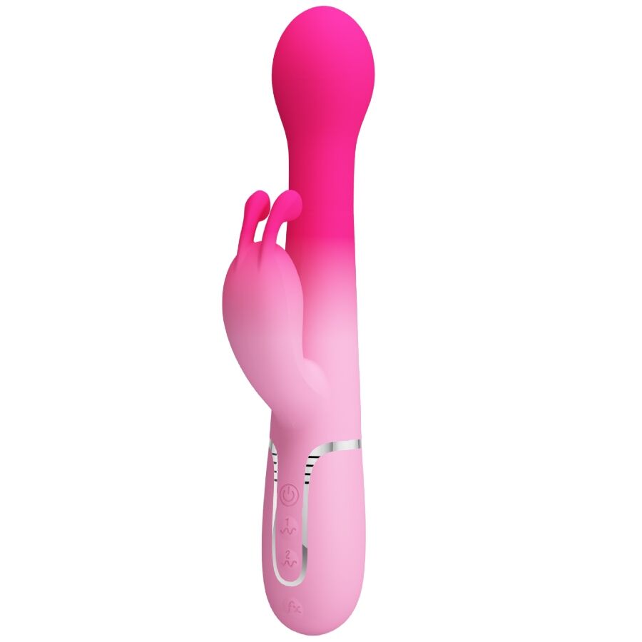 PRETTY LOVE - DEJON 3 IN 1 MULTIFUNCTION RABBIT VIBRATOR PINK - Bild 2