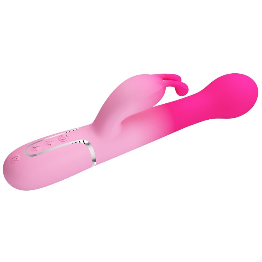 PRETTY LOVE - DEJON 3 IN 1 MULTIFUNCTION RABBIT VIBRATOR PINK - Bild 5