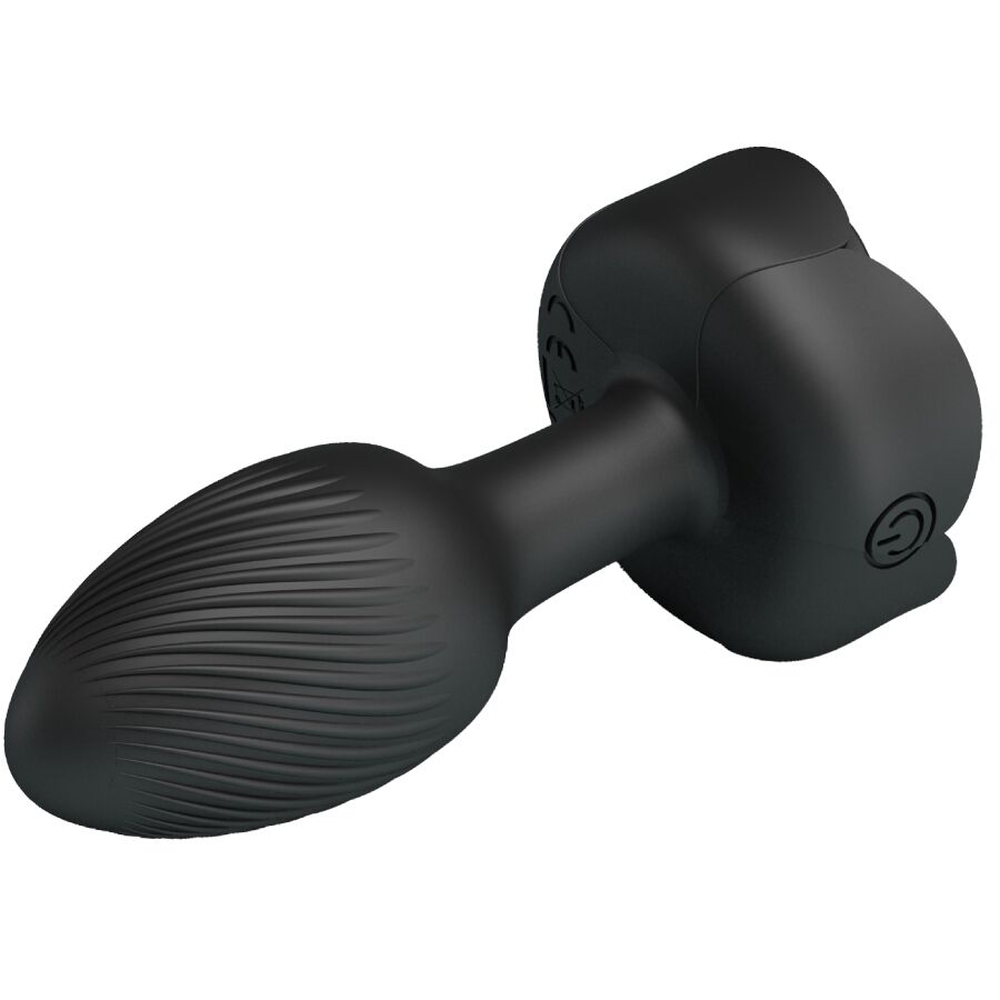 PRETTY LOVE - OLMAN ANAL PLUG WITH LED LIGHT BLACK 8.8 CM - Bild 5