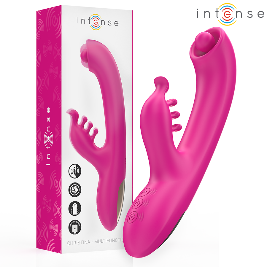 INTENSE - CHRISTINA MULTIFUNCTION RABBIT VIBRATOR 22.5 CM PINK - Bild 2
