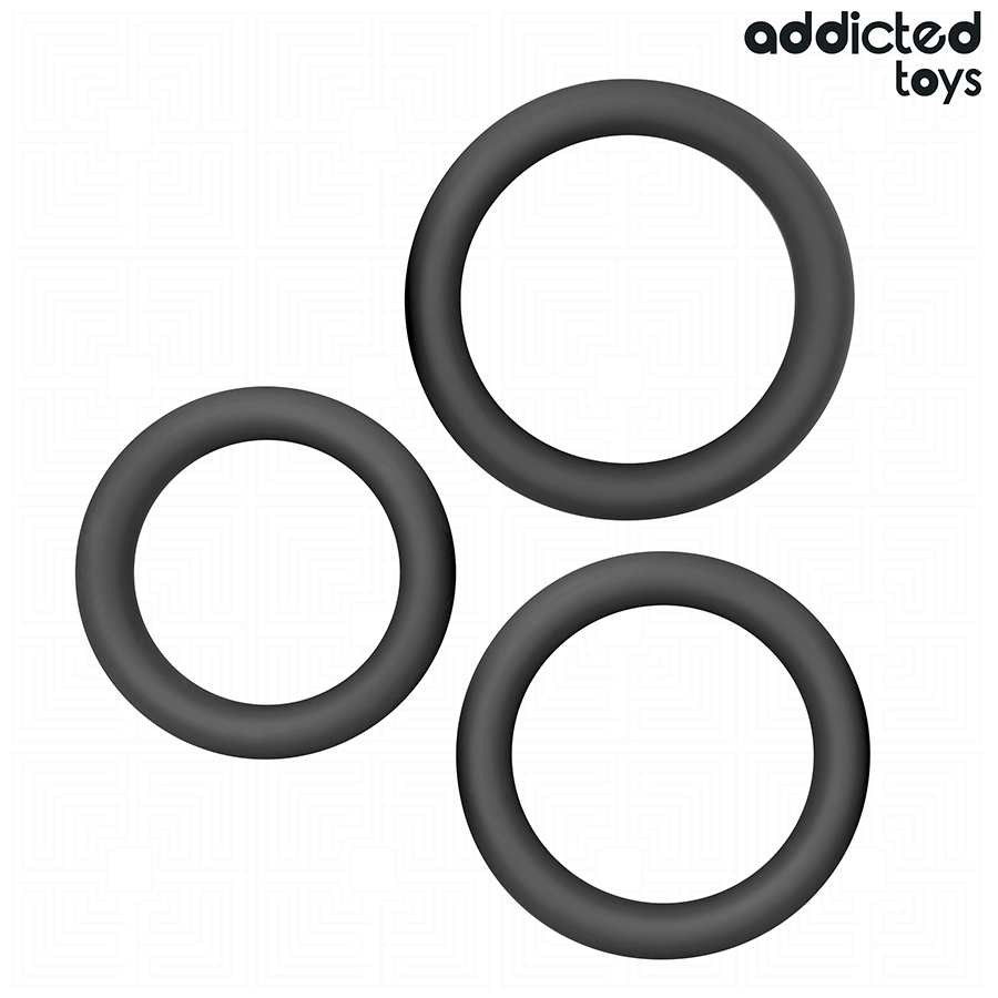 ADDICTED TOYS - SET OF FLAT SILICONE RINGS - Bild 5