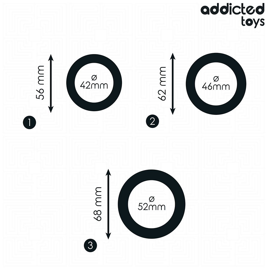 ADDICTED TOYS - SET OF FLAT SILICONE RINGS - Bild 4