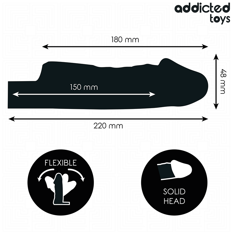 ADDICTED TOYS - TRANSPARENT PENIS EXTENSON 27 CM - Bild 4