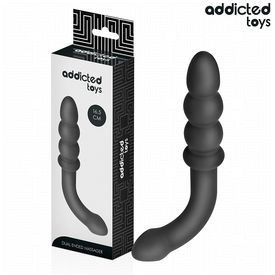 ADDICTED TOYS – DOUBLE ANAL MASSAGER SILICONE 16.5 CM