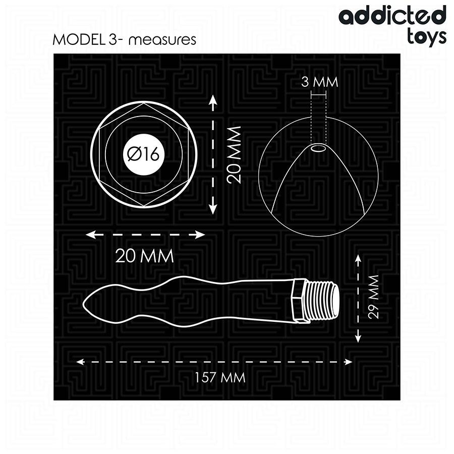 ADDICTED TOYS - ANAL CLEANER WITH UNIVERSAL ADAPTER MODEL 3 - Bild 5