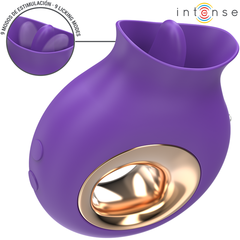 INTENSE - TULI CLITORIS STIMULATOR 9 VIBRATIONS 9 OSCILLATIONS PURPLE - Bild 2