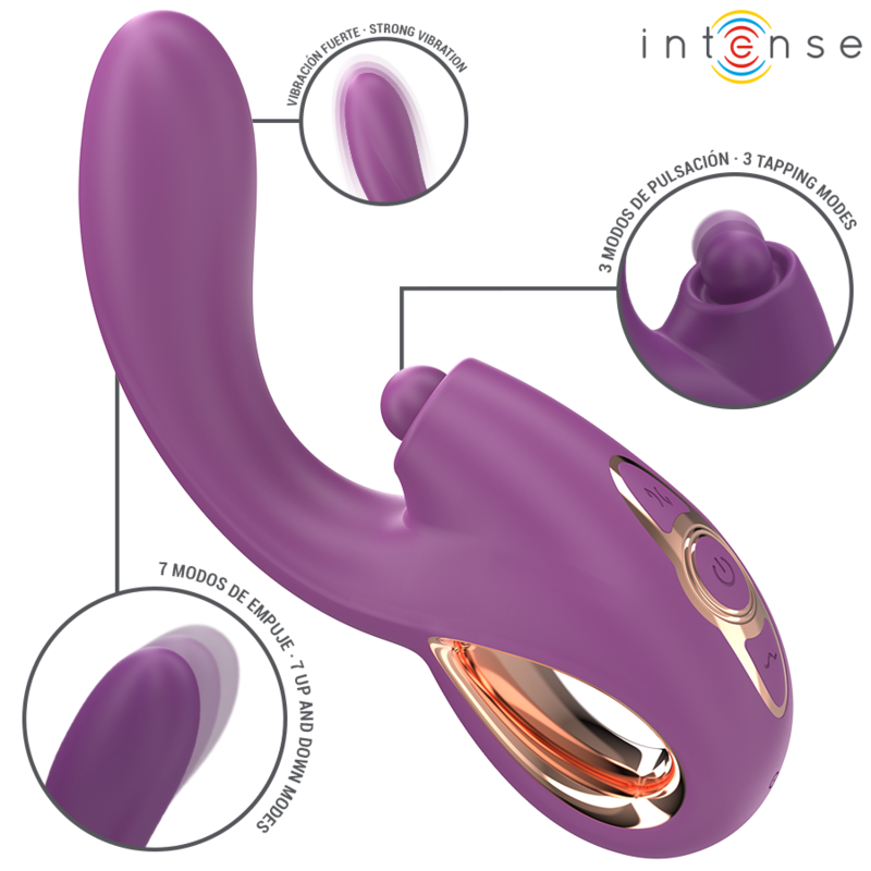 INTENSE - LALI MULTIFUNCTION G-SPOT VIBRATOR TAPPING THRUST VIBRATION PURPLE - Bild 2