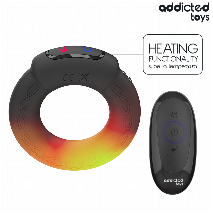 ADDICTED TOYS - HEATING EFFECT VIBRATING COCK RING REMOTE CONTROL - Bild 2