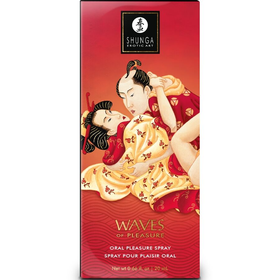 SHUNGA - WAVES PLEASURE SPRAY ORAL SEDUCTIVE STRAWBERRY 20 ML - Bild 3