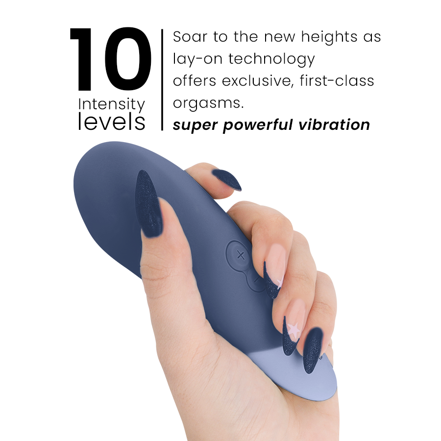 WOMANIZER - VIBE LAY-ON SILENT VIBRATOR DARK BLUE - Bild 5