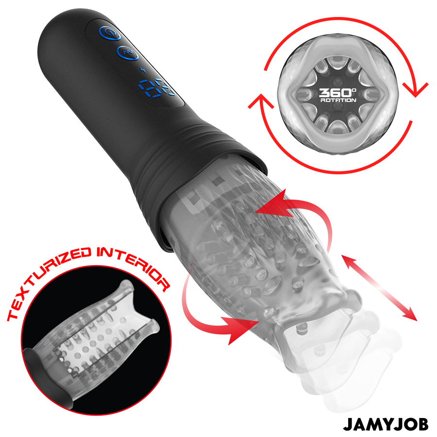JAMYJOB – BLOW-R MASTURBATOR WITH THRUSTING AND ROTATION