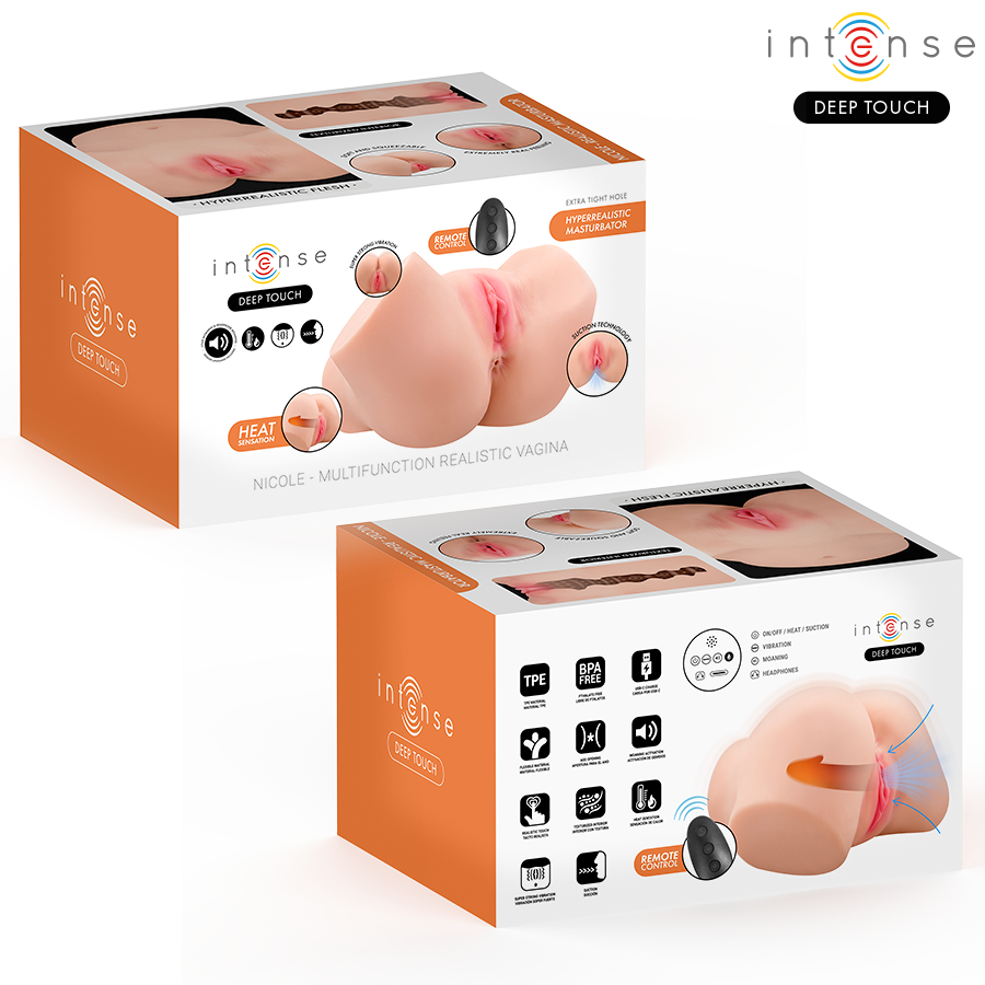 INTENSE DEEP TOUCH - NICOLE VAGINAL MASTURBATOR WITH SUCTION, HEAT, VIBRATION AND VOICE EFFECTS WITH REMOTE CONTROL 5.3 KG - Bild 3