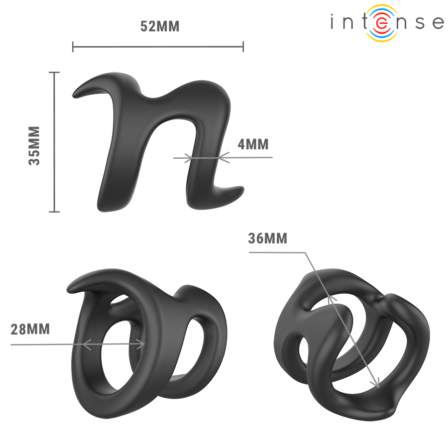 INTENSE - NIKOLAJ ADJUSTABLE PENIS RING MODEL 8 - Bild 5
