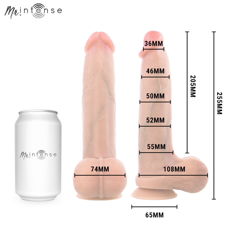 MR INTENSE - BRUCE XL SILICONE DILDO WITH TESTICLES 25.5 CM -Ø- 5.5 CM - Bild 5