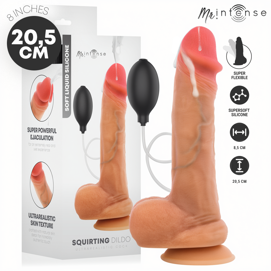 MR INTENSE – DANNY SILICONE EJACULATING DILDO 20.5 CM -Ø- 4 CM