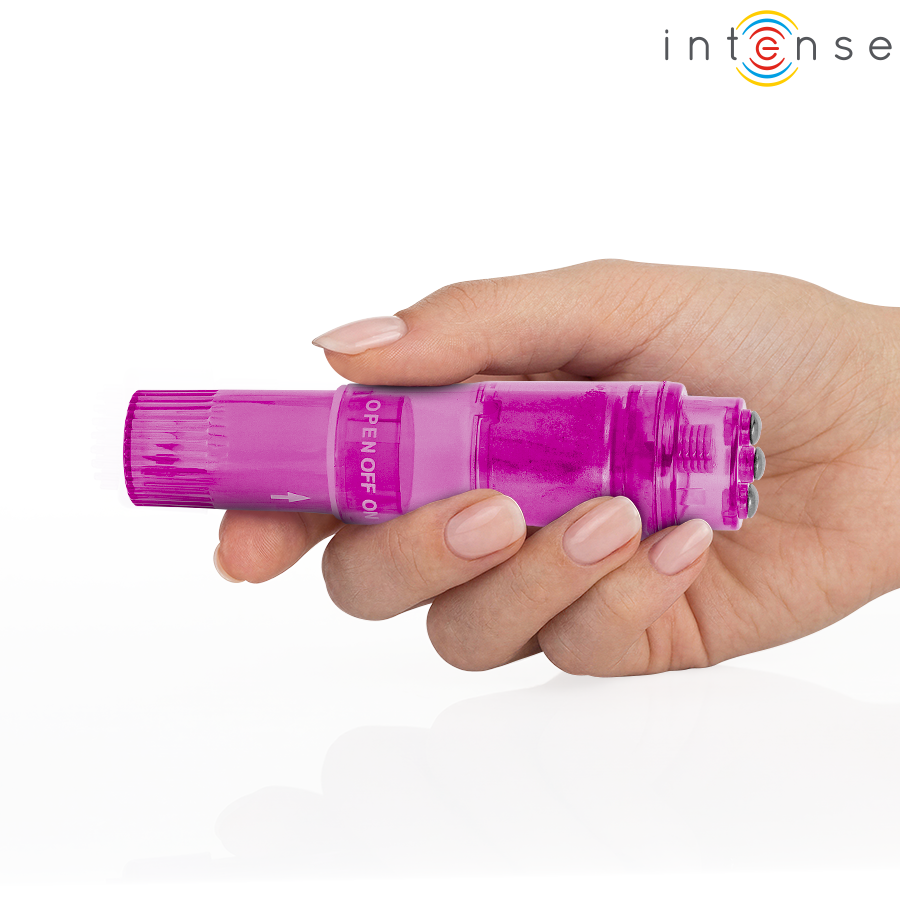 INTENSE - KURT MINI MASSAGER WITH 4 INTERCHANGEABLE HEADS PINK - Bild 4