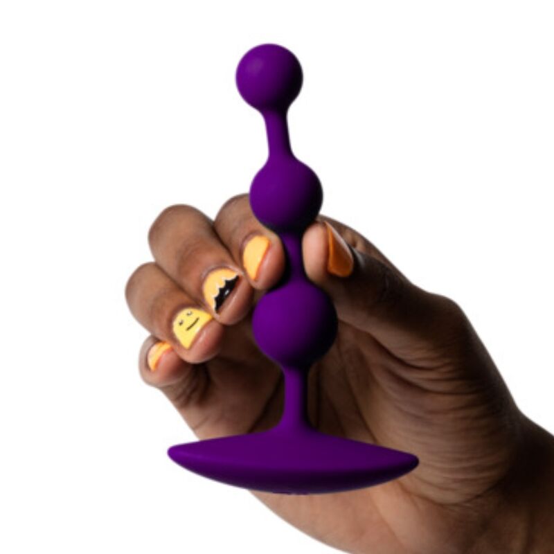 ROMP - AMP PURPLE FLEXIBLE SILICONE ANAL BEADS 12.5 CM PURPLE - Bild 4