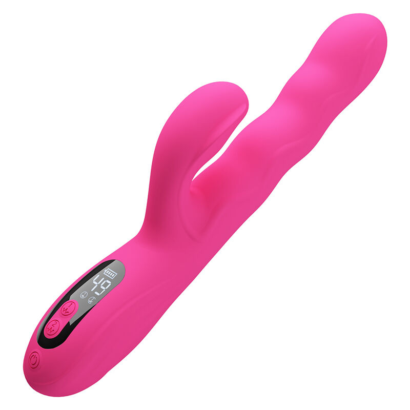 PRETTY LOVE - WINTERS MULTIFUNCTION RABBIT VIBRATOR WITH LED DISPLAY PINK - Bild 2