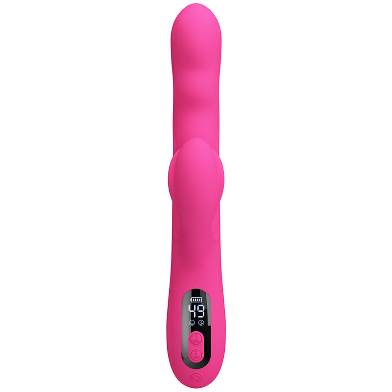 PRETTY LOVE - WINTERS MULTIFUNCTION RABBIT VIBRATOR WITH LED DISPLAY PINK - Bild 5