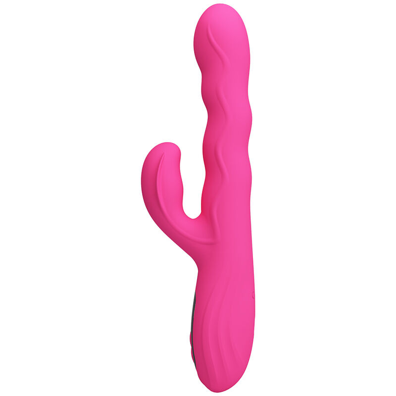 PRETTY LOVE - WINTERS MULTIFUNCTION RABBIT VIBRATOR WITH LED DISPLAY PINK - Bild 4