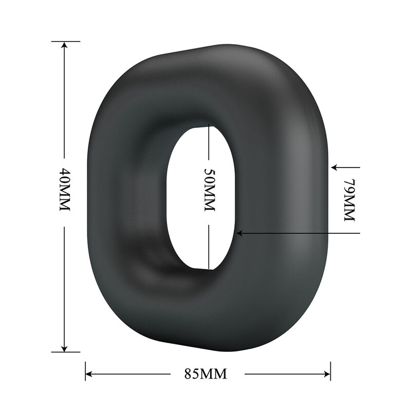 CRAZY BULL - WALDEN SUPER SOFT SILICONE COCK RING BLACK - Bild 5